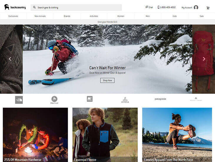 Доставка товара с магазина Backcountry