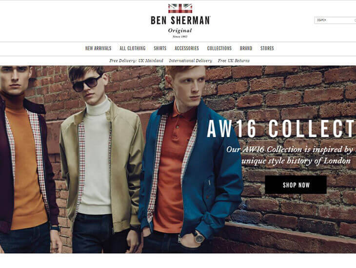 Доставка товара с магазина Ben Sherman