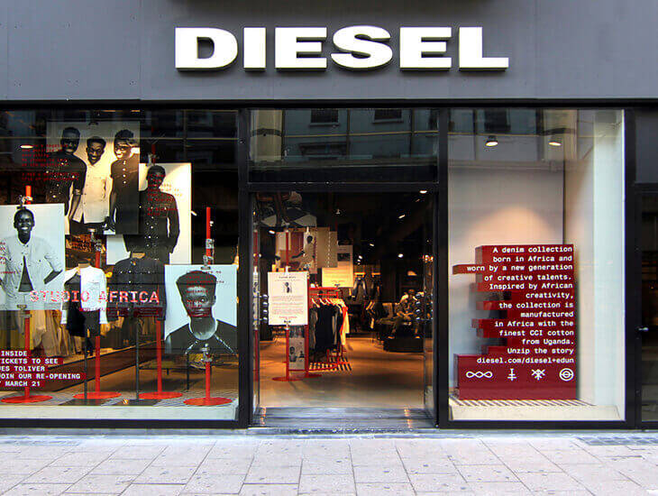 Доставка товара с магазина Diesel