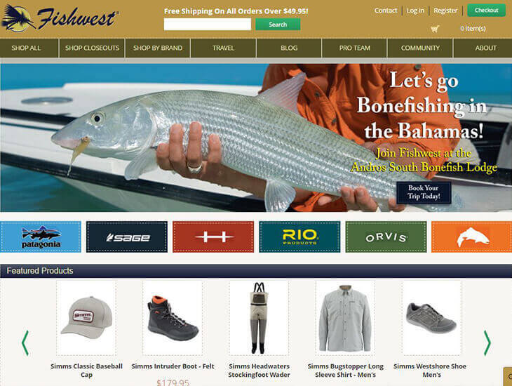 Доставка товара с магазина Fishwest