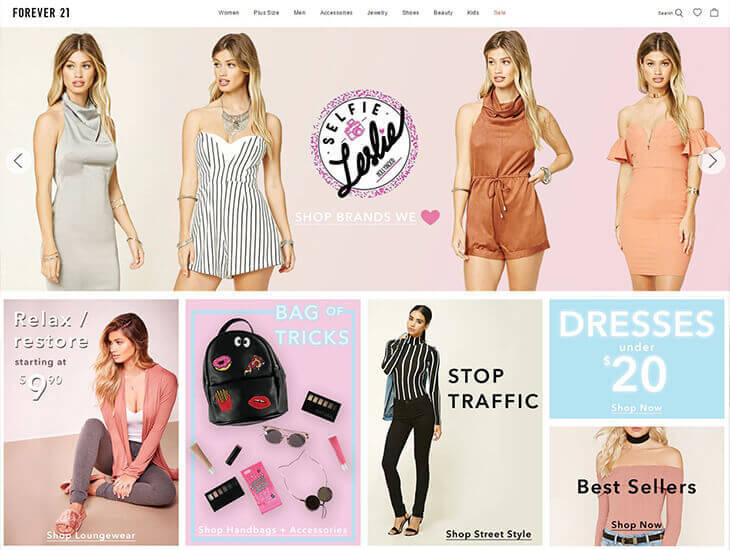 Доставка товара с магазина Forever 21