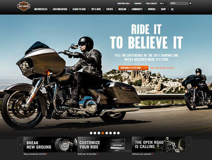 Доставка товара с магазина Harley-Davidson