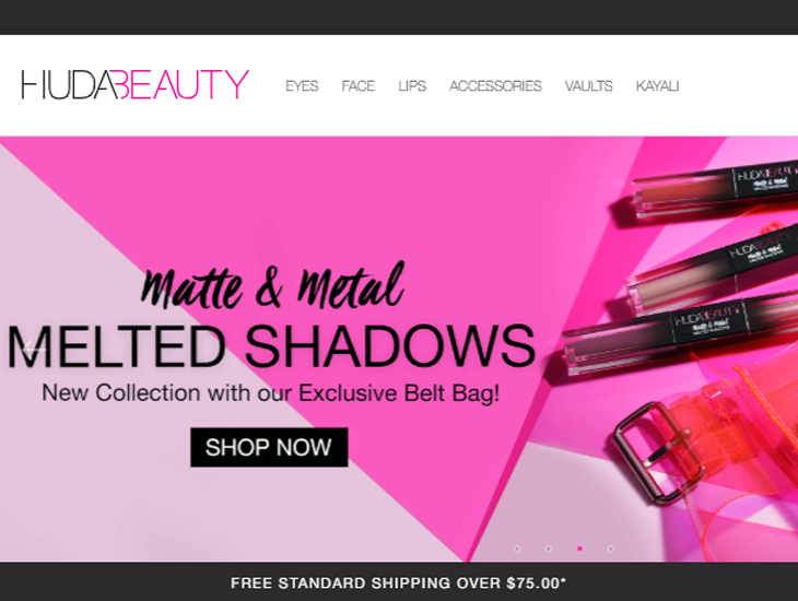 Доставка товара с магазина Huda Beauty