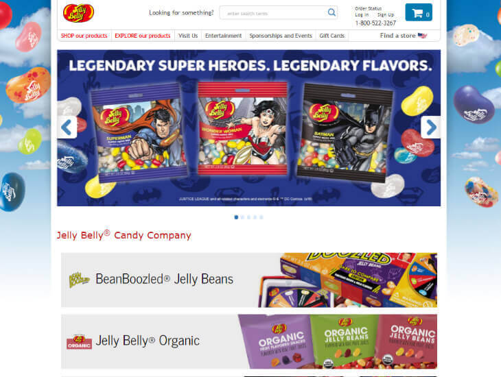 Доставка товара с магазина Jelly Belly