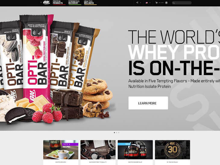 Доставка товара с магазина Optimum Nutrition