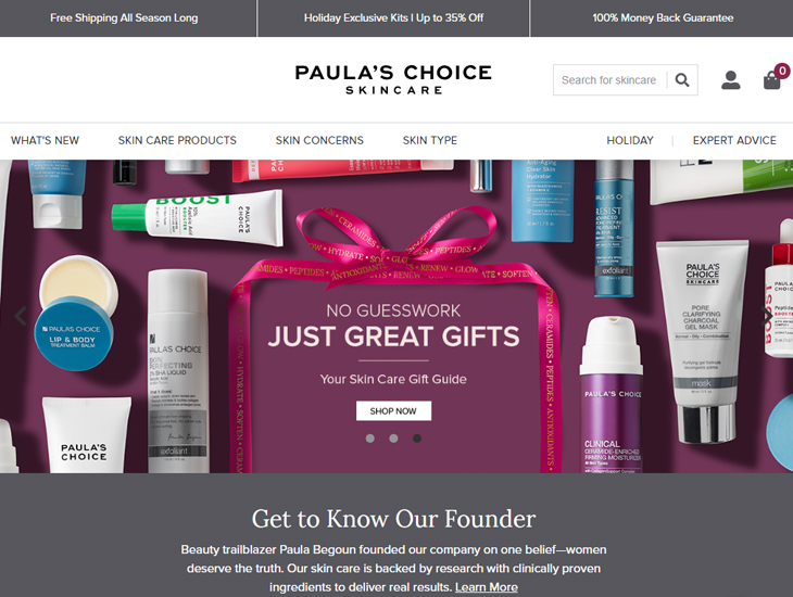 Доставка товара с магазина Paula`s Choice