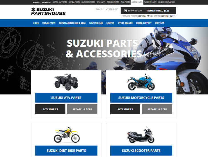 Доставка товара с магазина Suzuki parts house