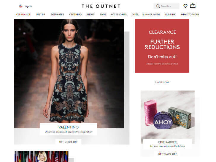 Доставка товара с магазина The Outnet