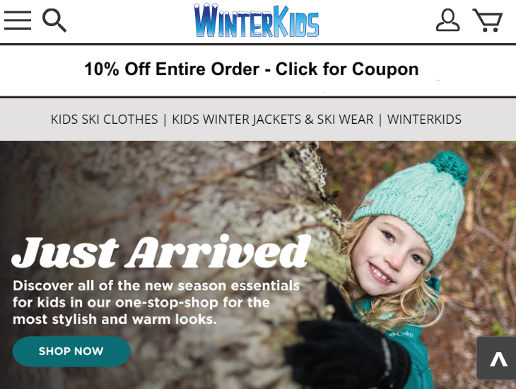 Доставка товара с магазина WinterKids